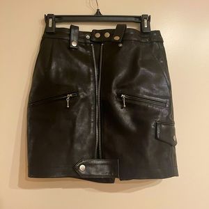 Leather skirt